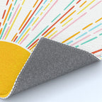 Retro Sunburst: Rainbow Edition Rug Gallery Image 4