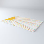 Retro Sunburst: Rainbow Edition Rug Gallery Image 3