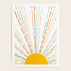 Retro Sunburst: Rainbow Edition Poster Gallery Image 4