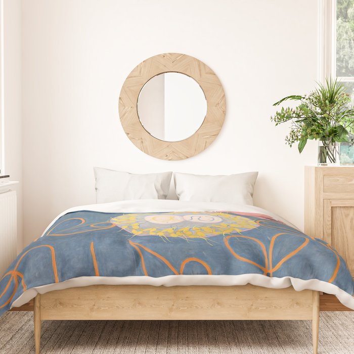 Hilma af Klint - Group IV, The Ten Largest, No. 1, Childhood Duvet Cover Gallery Image 3