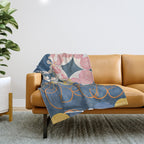 Hilma af Klint - Group IV, The Ten Largest, No. 1, Childhood Throw Blanket Gallery Image 1