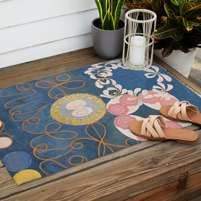 Hilma af Klint - Group IV, The Ten Largest, No. 1, Childhood Outdoor Rug Gallery Image 2