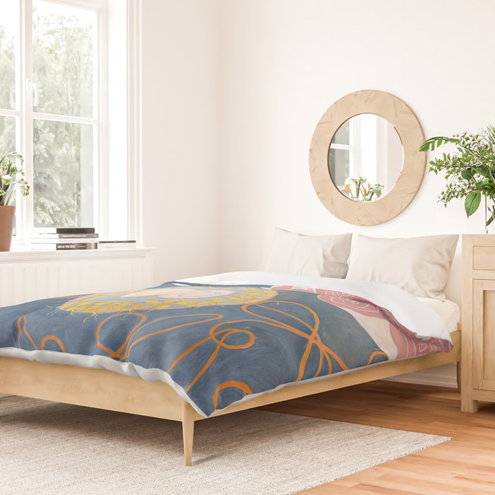 Hilma af Klint - Group IV, The Ten Largest, No. 1, Childhood Duvet Cover Gallery Image 2