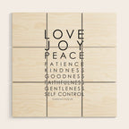 Fruits of the Spirit, Galatians 5:22-23 Wood Wall Art Gallery Image 1