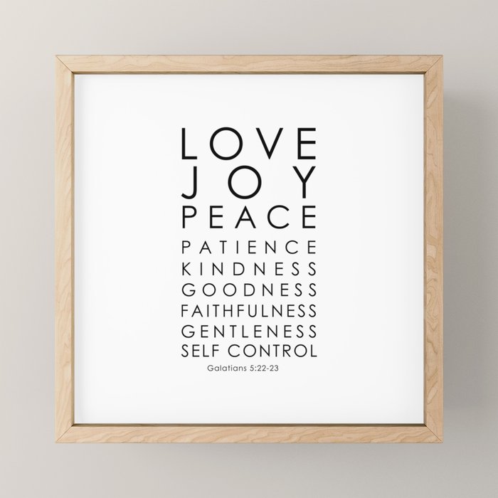 Fruits of the Spirit, Galatians 5:22-23 Mini Art Print Gallery Image 1