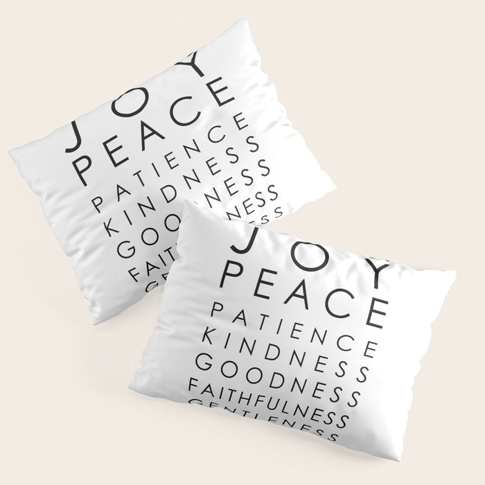 Fruits of the Spirit, Galatians 5:22-23 Pillow Sham Gallery Image 1
