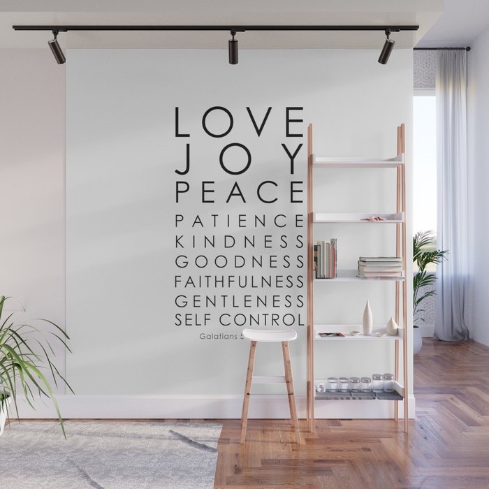 Fruits of the Spirit, Galatians 5:22-23 Wall Mural Gallery Image 1