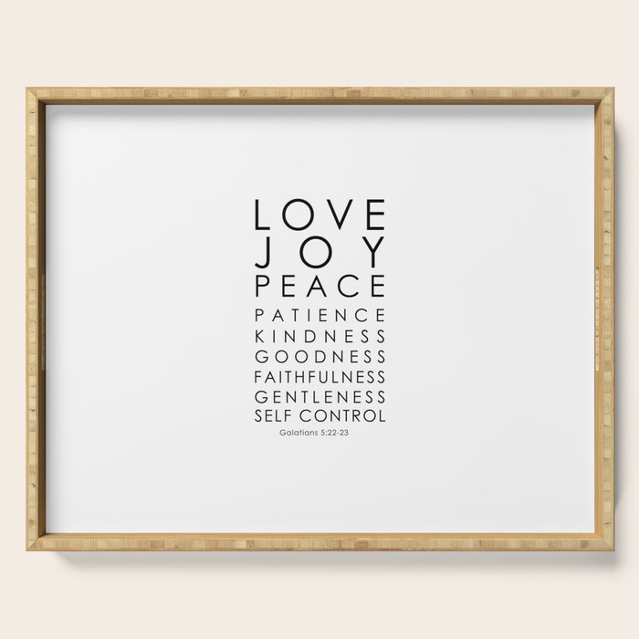 Fruits of the Spirit, Galatians 5:22-23 Serving Tray Gallery Image 1
