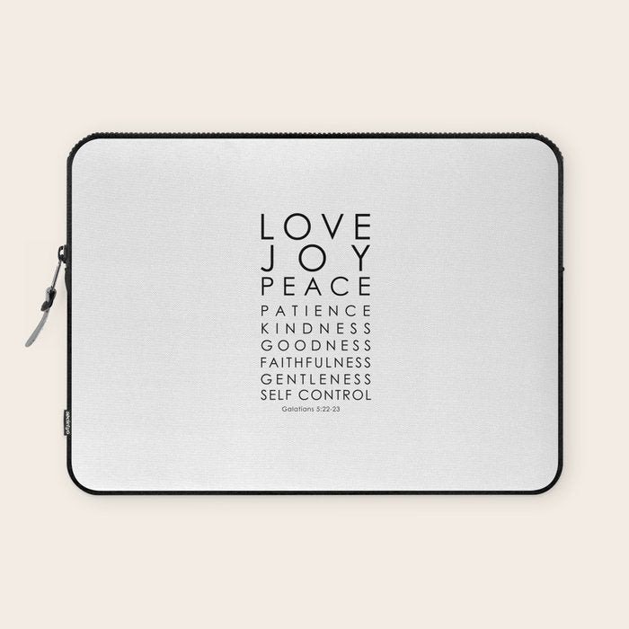 Fruits of the Spirit, Galatians 5:22-23 Laptop Sleeve Gallery Image 1