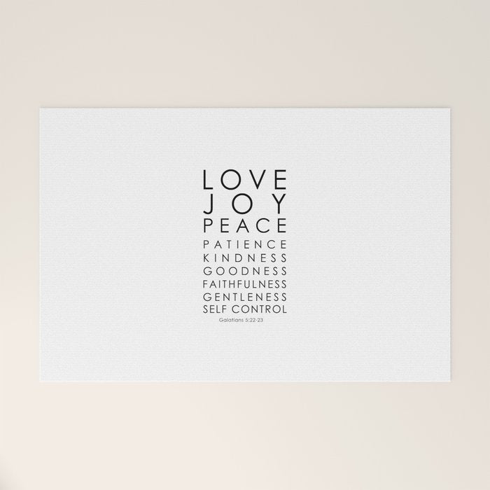 Fruits of the Spirit, Galatians 5:22-23 Welcome Mat Gallery Image 1