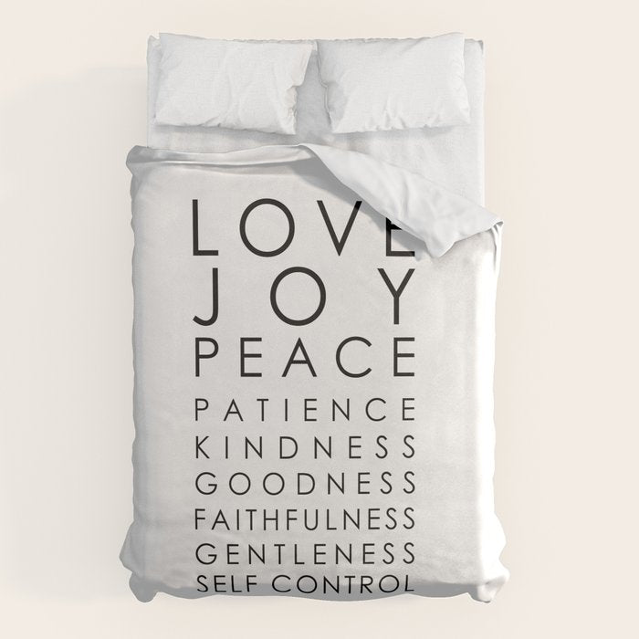 Fruits of the Spirit, Galatians 5:22-23 Duvet Cover Gallery Image 6