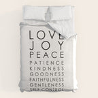 Fruits of the Spirit, Galatians 5:22-23 Duvet Cover Gallery Image 6