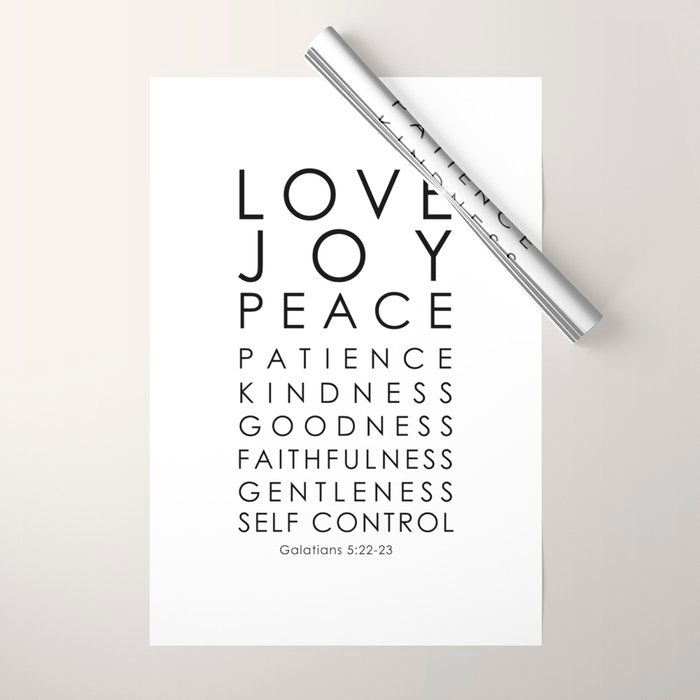 Fruits of the Spirit, Galatians 5:22-23 Wrapping Paper Gallery Image 1