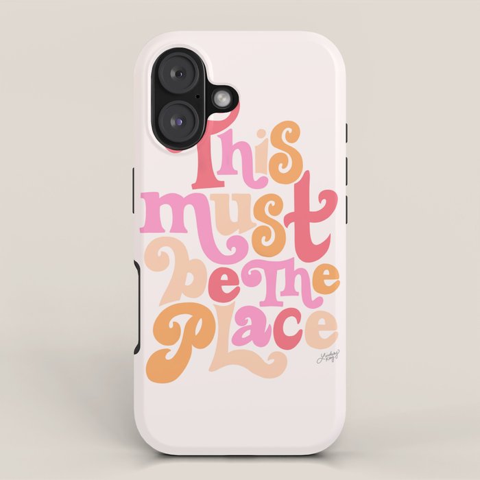 This Must Be the Place (Pink Palette) iPhone Case Gallery Image 1