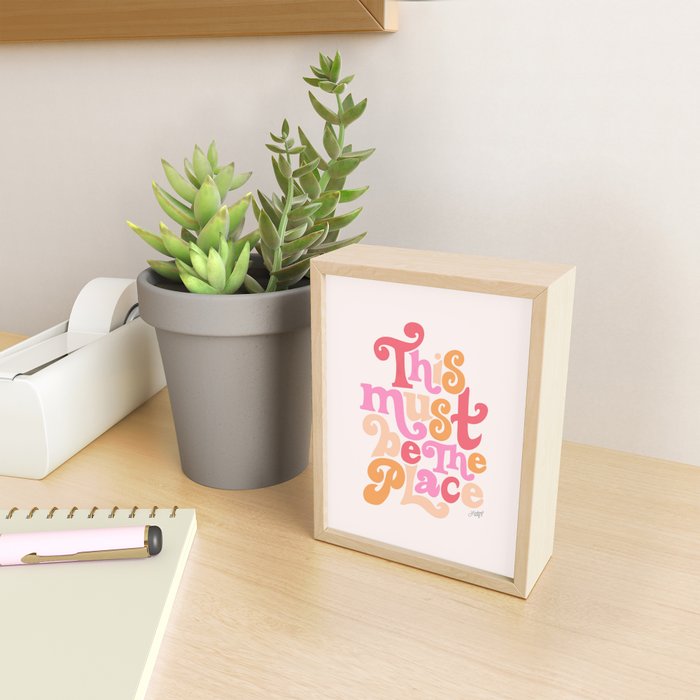 This Must Be the Place (Pink Palette) Mini Art Print Gallery Image 2