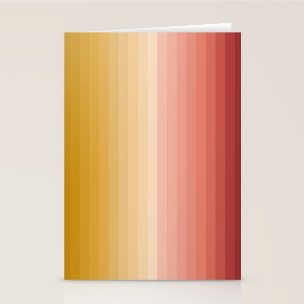 Multicolor Stripes XV Stationery Card Gallery Image 2