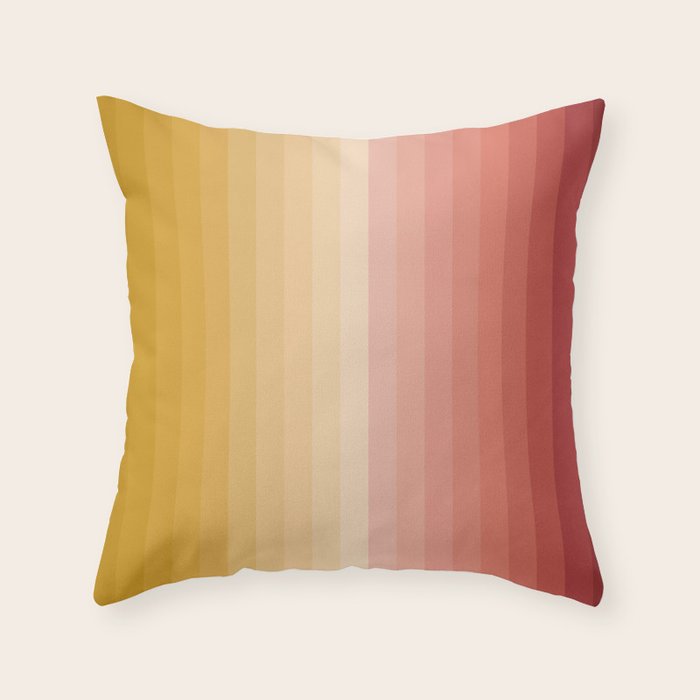 Multicolor Stripes XV Throw Pillow Gallery Image 6