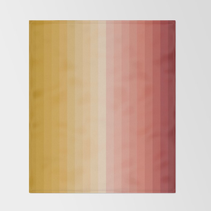Multicolor Stripes XV Throw Blanket Gallery Image 2