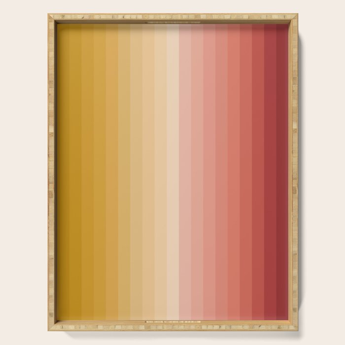 Multicolor Stripes XV Serving Tray Gallery Image 1