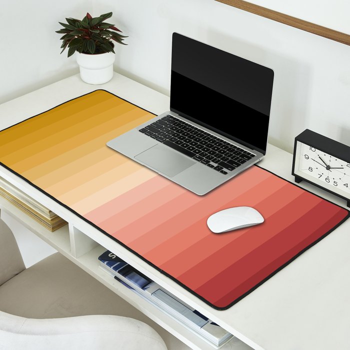 Multicolor Stripes XV Desk Mat Gallery Image 2