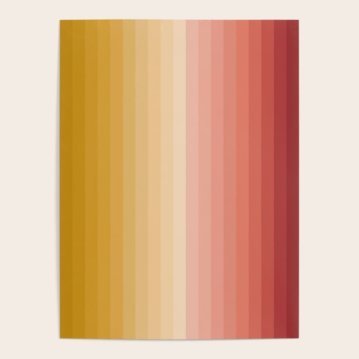 Multicolor Stripes XV Poster Gallery Image 1