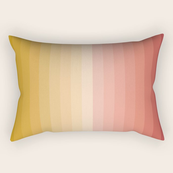 Multicolor Stripes XV Rectangular Pillow Gallery Image 1