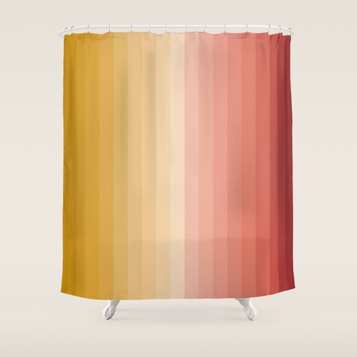 Multicolor Stripes XV Shower Curtain Gallery Image 1