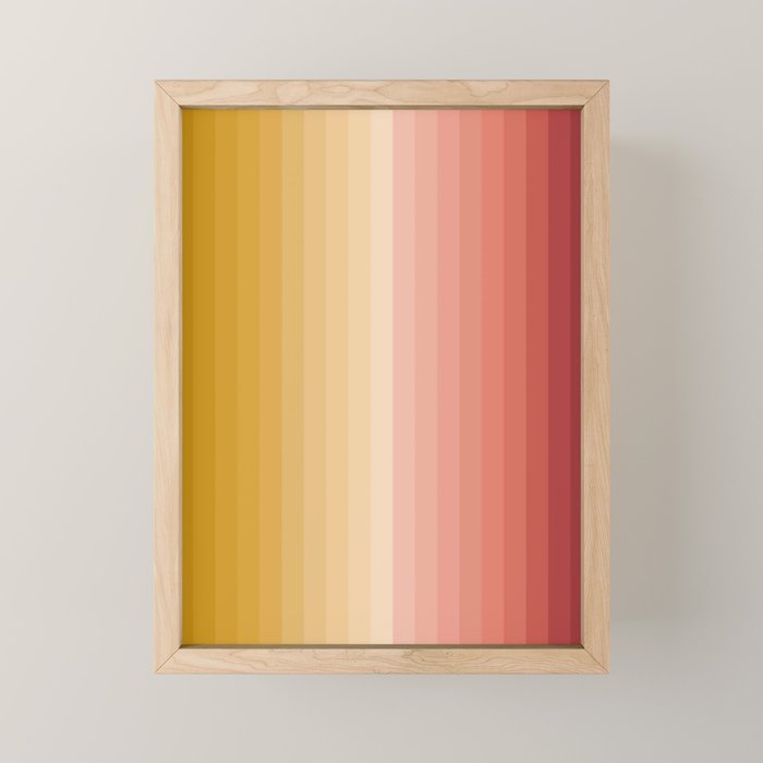 Multicolor Stripes XV Mini Art Print Gallery Image 1