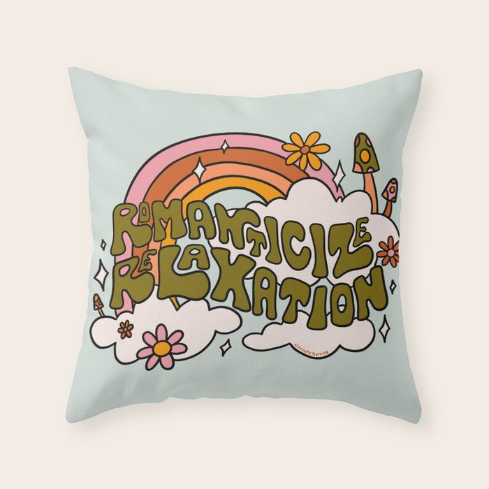 Romanticize Relaxation Throw Pillow Gallery Image 6