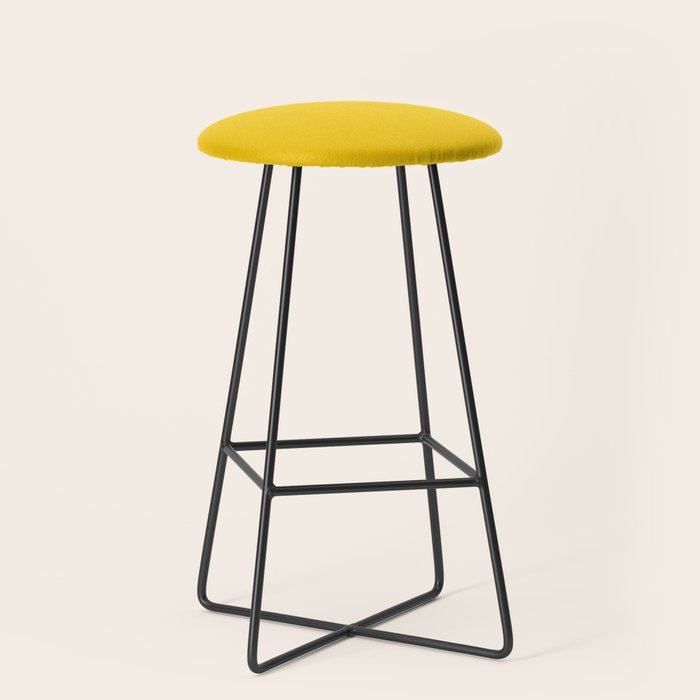 Dandelion Yellow Solid Color Stool Gallery Image 1