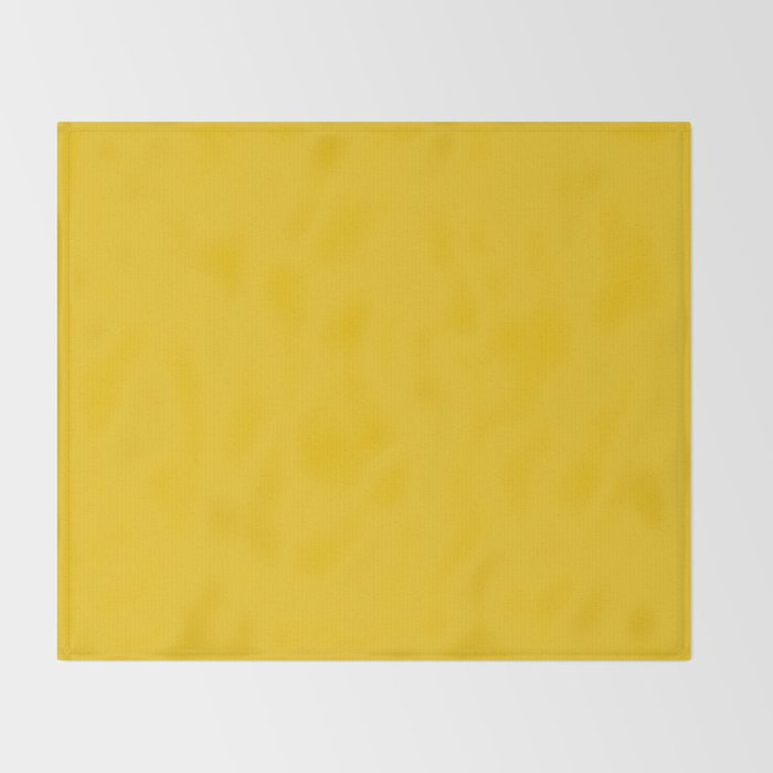 Dandelion Yellow Solid Color Throw Blanket Gallery Image 2