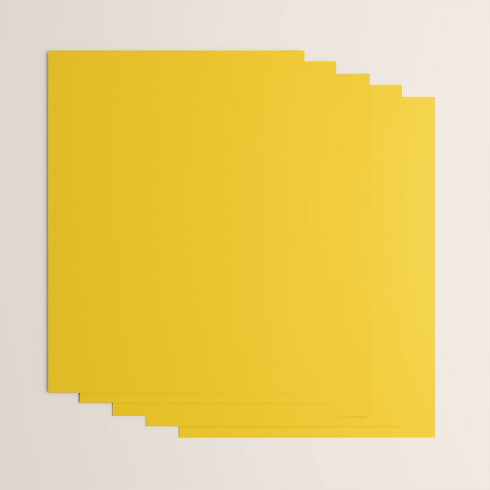 Dandelion Yellow Solid Color Wrapping Paper Gallery Image 3