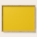 Dandelion Yellow Solid Color Serving Tray Gallery Image 1