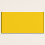 Dandelion Yellow Solid Color Desk Mat Gallery Image 3