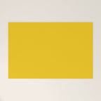 Dandelion Yellow Solid Color Welcome Mat Gallery Image 1