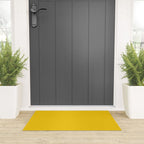 Dandelion Yellow Solid Color Welcome Mat Gallery Image 3
