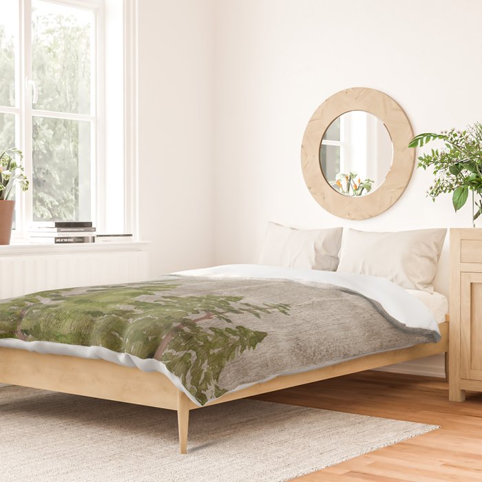 Mountain Range Woodland Forest Duvet Cover Gallery Image 2