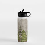 Mountain Range Woodland Forest Water Bottle Gallery Image 1
