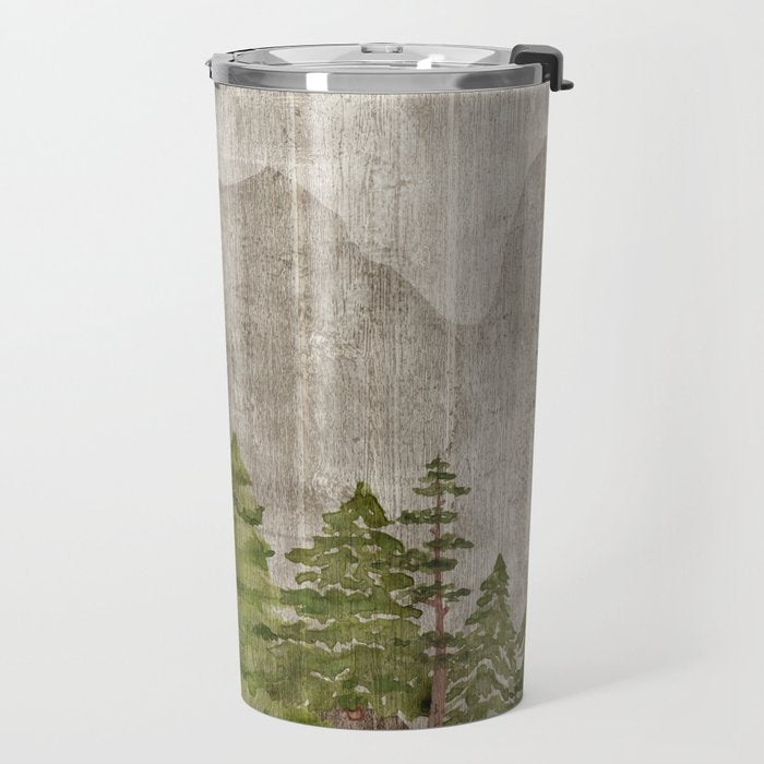 Mountain Range Woodland Forest Travel Mug Gallery Image 2