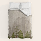 Mountain Range Woodland Forest Comforter Gallery Image 6