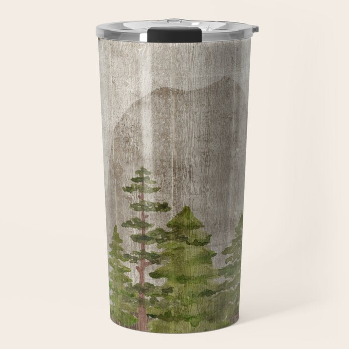 Mountain Range Woodland Forest Travel Mug Gallery Image 1