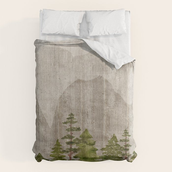 Mountain Range Woodland Forest Duvet Cover Gallery Image 6
