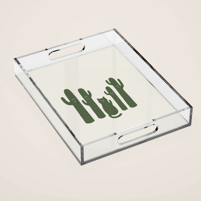 Hidden cat 55g green CATus Acrylic Tray Gallery Image 1