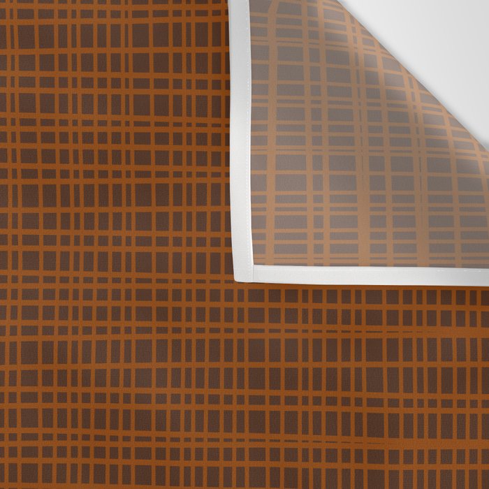 Mid Century Modern Fine Weave Minimalist Retro Woven Pattern in Brown Wall Tapestry Gallery Image 3