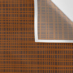 Mid Century Modern Fine Weave Minimalist Retro Woven Pattern in Brown Wall Tapestry Gallery Image 3