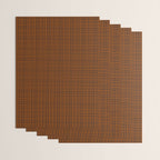 Mid Century Modern Fine Weave Minimalist Retro Woven Pattern in Brown Wrapping Paper Gallery Image 3