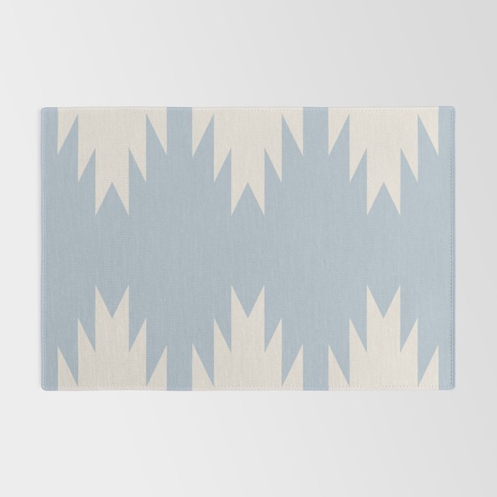 Geometric Southwestern Minimalism - Soft Sky Blue Rug Gallery Image 2