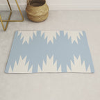 Geometric Southwestern Minimalism - Soft Sky Blue Rug Gallery Image 1