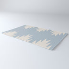 Geometric Southwestern Minimalism - Soft Sky Blue Rug Gallery Image 3