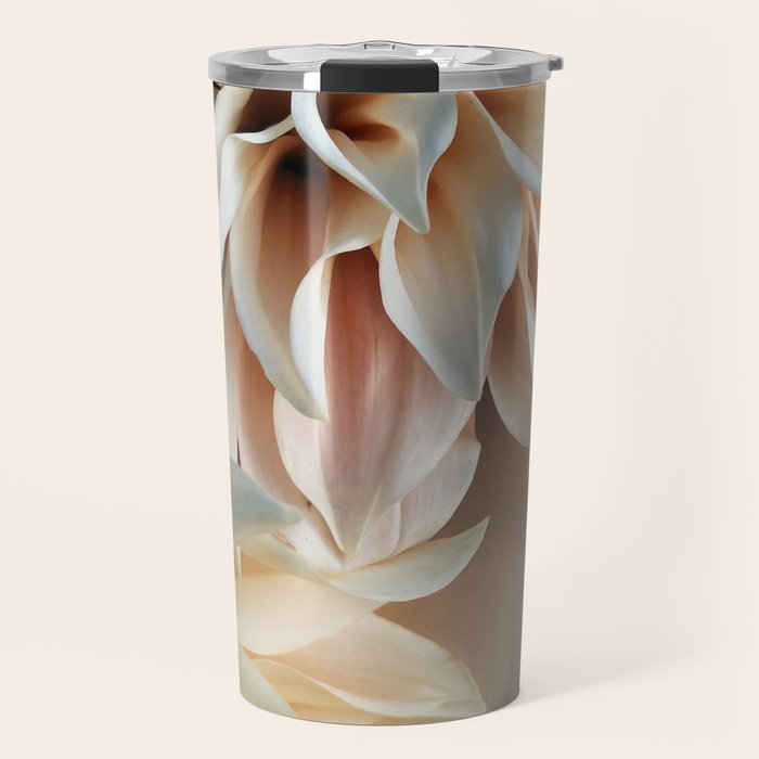 Find Your Tribe #3 - Modern Dahlia Botanical Photograph Travel Mug Gallery Image 1
